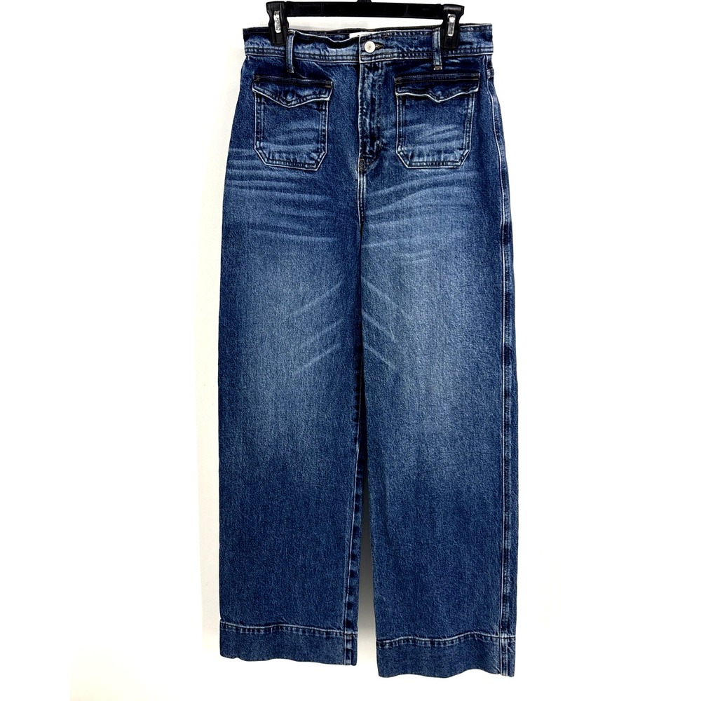 REFORMATION Women's Layla High Rise Wide-Leg Trousers Jeans Size 29